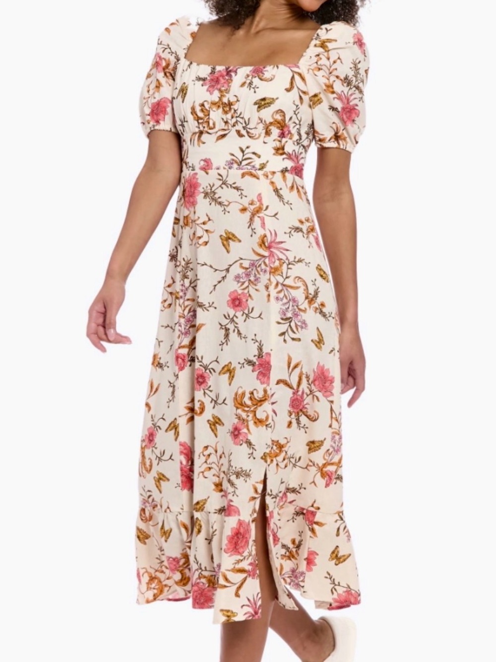 NWT London Times Kristin Butterflies Midi Dress Size 10